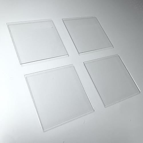 Alpha Nanotech Fused Quartz Plates (Industrial Grade, 100 x 100 x 1 mm, 4 Pcs)