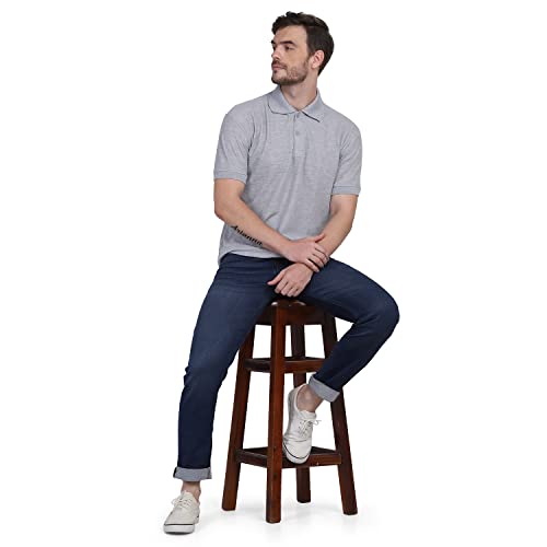 Image of INKKR Men's Casual Polo Neck Half Sleeve Solid T-Shirt (Pack-3)