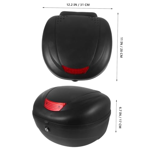 Design élégant noir pour ce top case arrière de moto robuste Zerodeko
