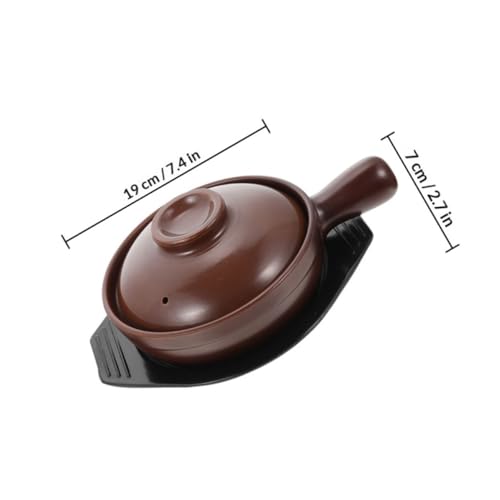 Olla de cerámica resistente al calor con asa ergonómica para cocina de casa o restaurante 3