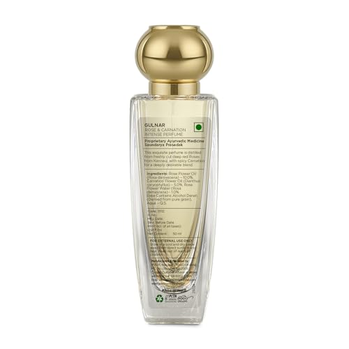 Image of Forest Essentials Intense Perfume Gulnar | Rose & Carnation Flower Perfume | Lasts Through the Day | Refreshing & Uplifting | Gulaab Fragrance | Long Lasting
