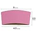 FMP Brands [200 Pack] Pink Coffee Cup Sleeves Disposable for Hot Drinks, Durable Corrugated Cardboard Cup Sleeves for 10-24 oz Cups, Beverage Insulator and Hand Protection for Hot & Cold Drinks