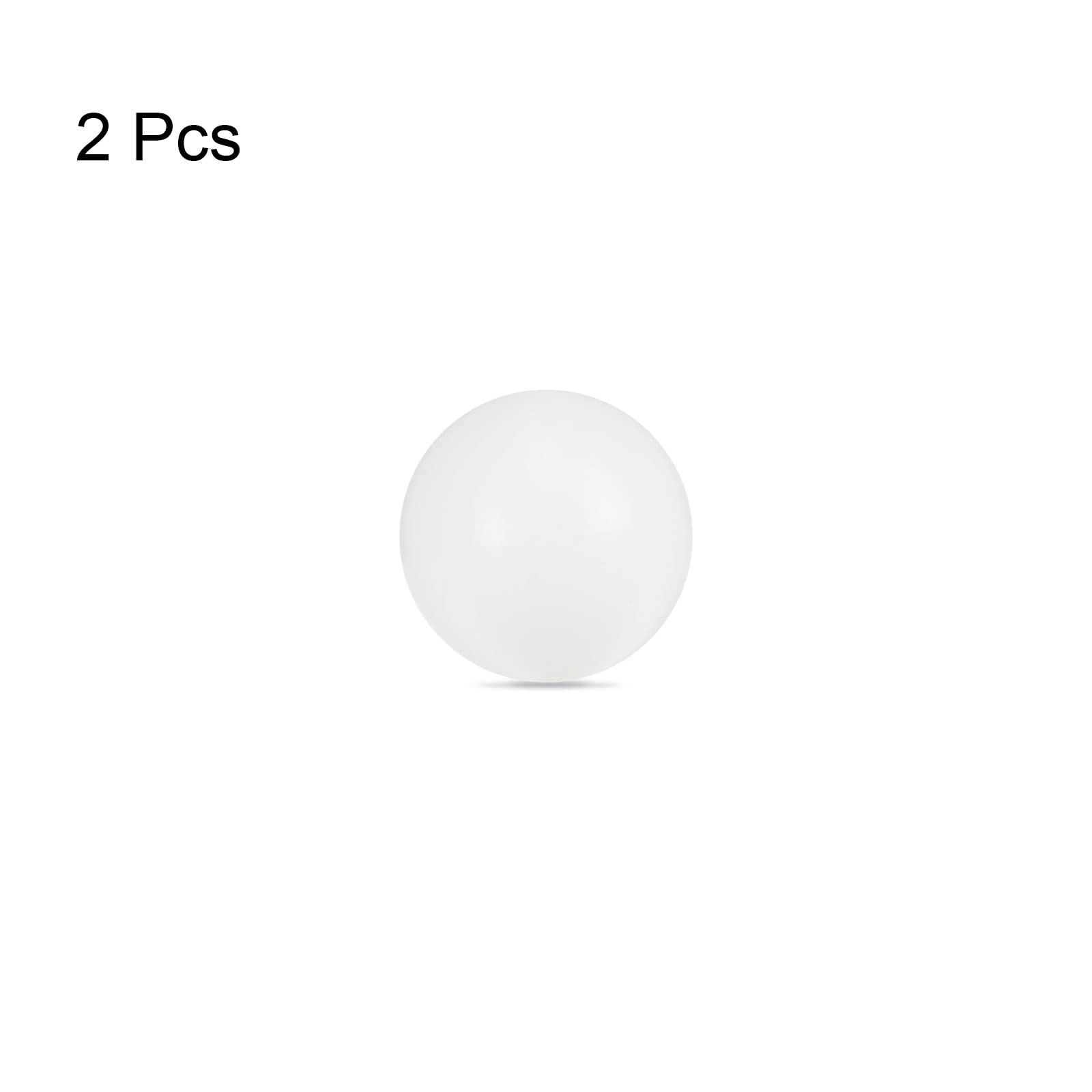 sourcing map 2pcs PA66 Nylon Solide Plastique Billes 23mm G3 Précision Roulement Billes