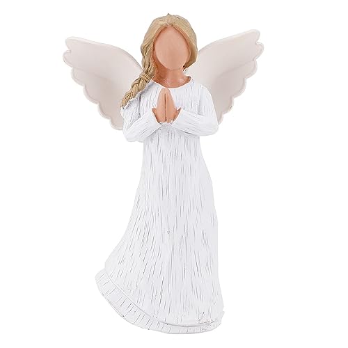 ACTLATI Schutzengel Figur, Engel des Gebets – handgeschnitzte Betende...