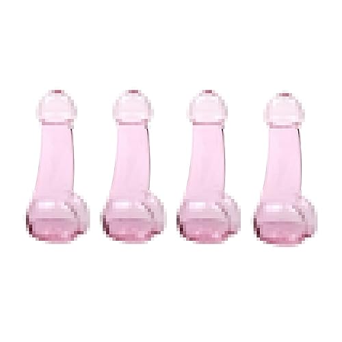 HFEHSKJ 4Pcs Transparent Creative Wine Glass Cup, Sexy Beer Drinking Cup High Boron Martini Cocktail Glasses, Novelty Glass for Home Bars Night Clubs Party Decor