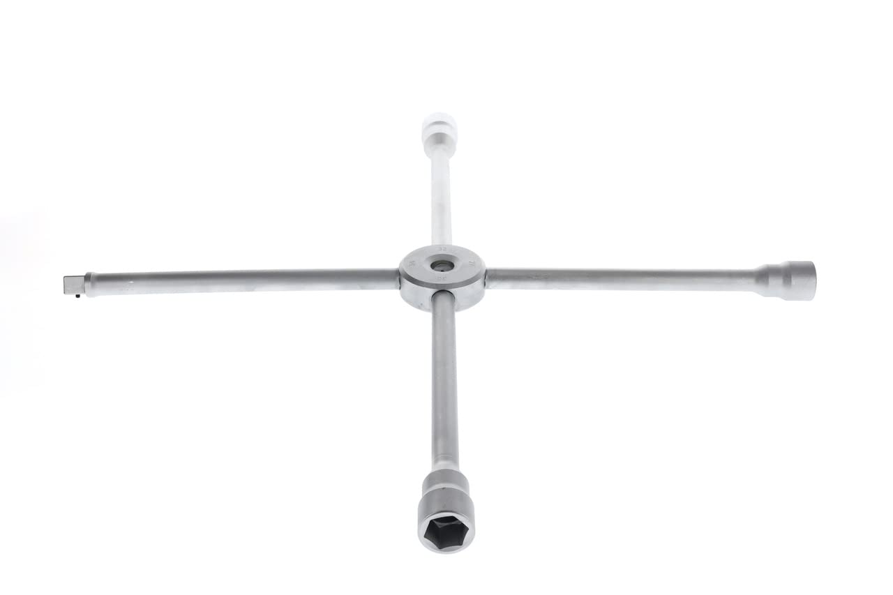 GEDORE Llave tipo cruz, Para camión/autobús, Anchos de llave 27 x 30 x 32 mm x 3/4", Llave en cruz para ruedas, Cambio de neumáticos, Herramienta, 28 LRV