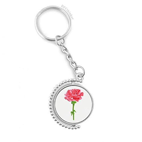 Fleur carnation feuilles des plantes key ring pour sublimer votre trousseau de maison
