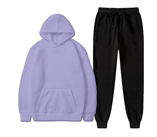 Pantalon de survêtement violet clair et sweat à capuche homme pour vos sorties urbaines