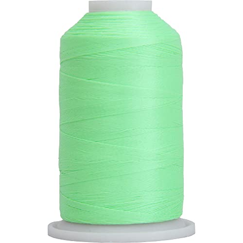 Image of ThreadArt Glow in the Dark Embroidery Thread, 1000M, Green | Glow in the dark embroidery thread adds luminous detail to designs. Works with embroidery and sewing machines.