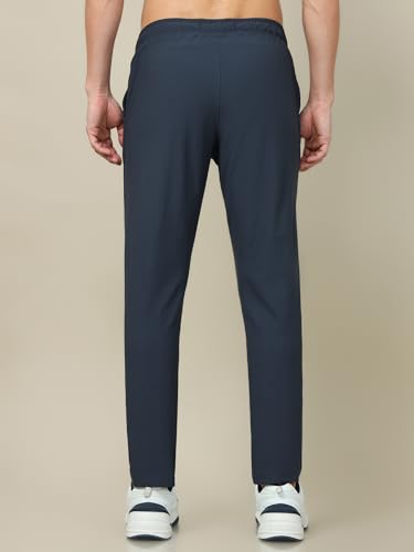 Image of TECHNOSPORT Men's Regular Fit Mid Rise Solid Plus Size Trackpants with Quick Dry, Anti Microbial, SPF50+ for Regular and Sports Use