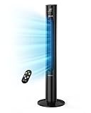 NIUVUIN Tower Fan, 45-Inch Oscillating Fan with Remote, 8 Speed Settings & 4 Modes, Bladeless Fans w