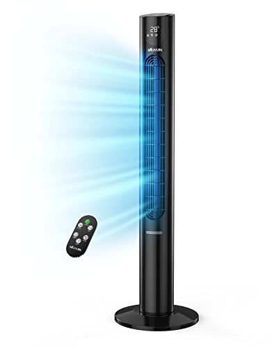 NIUVUIN Tower Fan, 45-Inch Oscillating Fan with Remote, 8 Speed Settings & 4 Modes, Bladeless Fans with Night Light, LED Display, 12 H Timer, Low Noise for Bedroom Living Room Home Office NIUVUIN Tower Fan, 45-Inch Oscillating Fan with Remote, 8 Speed Settings & 4 Modes, Bladeless Fans with Night Light, LED Display, 12 H Timer, Low Noise for Bedroom Living Room Home Office
