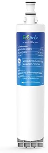 EcoAqua EFF-6002A Replacement Filter, Replacement for Whirlpool 4396508, 4396510, Kenmore 46-9010, EveryDrop Filter 5, NLC240V, EDR5RXD1