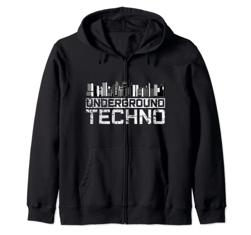 Underground Techno Raver DJ Fiesta Festival EDM Trance Sudadera con Capucha
