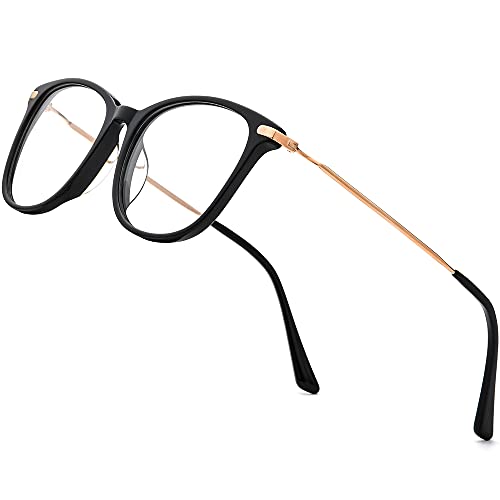 FONEX Titanium Acetate Glasses Frame Men,Retro Square Optical Eyeglasses Women Myopia Eyewear (F85667 Black Gold) FONEX Titanium Acetate Glasses Frame Men,Retro Square Optical Eyeglasses Women Myopia Eyewear (F85667 Black Gold)