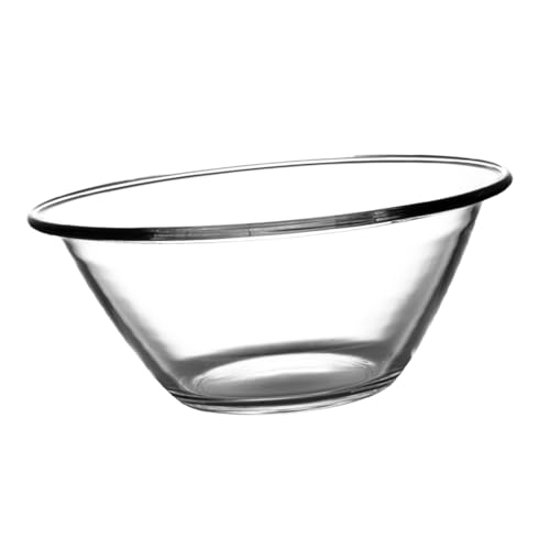 SOLUSTRE 1 Recipiente De Vidrio Transparente Para Aperitivos Con Tapa Para Chispas Para Azúcar Postres Frutas Helados Frutas Aperitivos Fiestas Cucharones Pintas De Comida