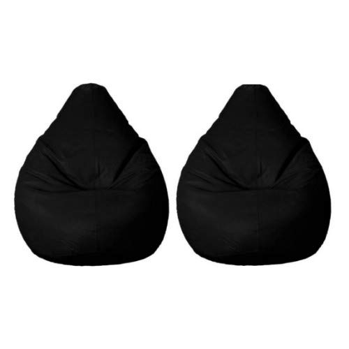 XL Bean Bag Without Beans (Black) (Pack of 2)-image-47