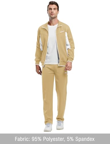 Image of TBMPOY Men's Tracksuit Athletic Sports Casual Full Zip Sweatsuit
