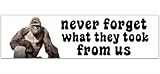 Never Forget What They Took From Us Bumper Sticker - Harambe [00112]