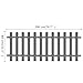 vidaXL Lattenzaun Gartenzaun Friesenzaun Zierzaun Zaun Zaunlatte Vorgartenzaun Beetumrandung Beeteinfassung Balkonbrett WPC 200x80cm