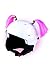Crazy Ears Helm-Accessoires Zöpfe. Ski-Ohren geeignet für Skihelm Motorradhelm Fahrradhelm und vieles mehr. Helm Dekoration für Kinder und Erwachsene, CrazyEars:Zöpfe Pink