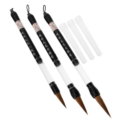 Angoily Calligraphy Brush Set 3 Pack Chinese Writing Brush Ink Painting Kit Art Supplies