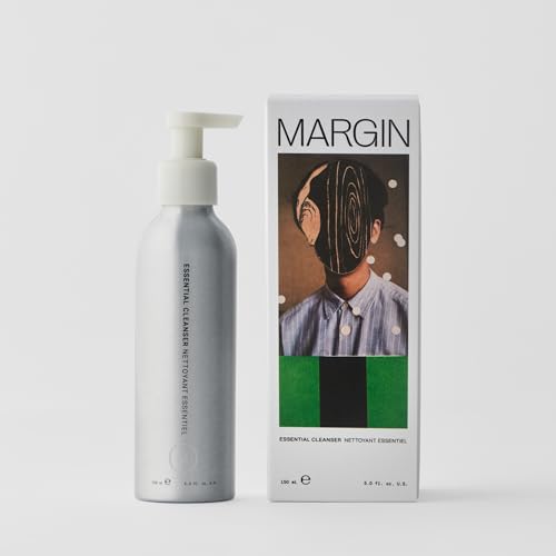 Margin Essential Cleanser, Ultra Hydrating Unscented Facial Skin Cleanser, Enzymatic Exfoliation, for All Skin Types