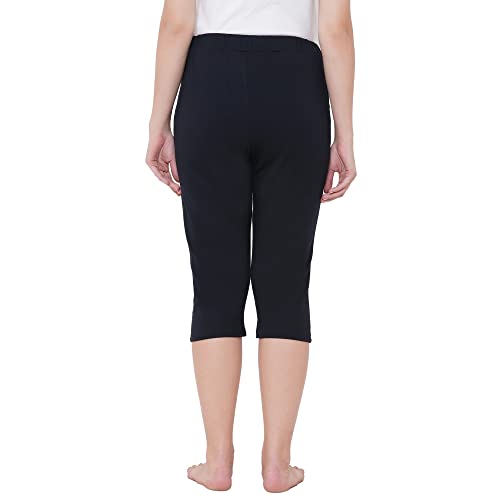Image of Sweet Dreams Women's Cotton Solid Capri Pack of 1