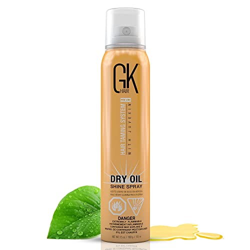 Huile sèche cheveux GK Hair spray fini lumineux idéal pour protéger vos cheveux du soleil