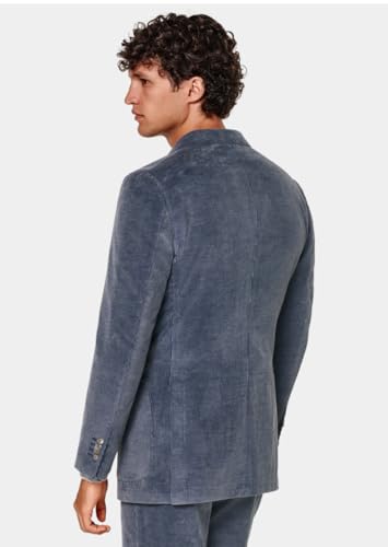 Men's Corduroy Suit Peak Lapel Two Pieces Double Breasted Buttons Jacket and Pants for Casual2