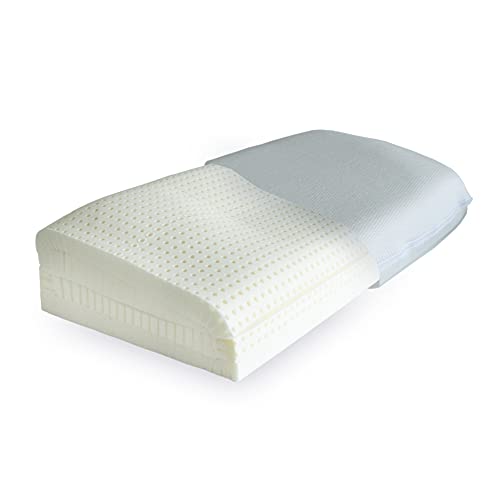 DormiGood - Orthopädisches Nackenstützkissen aus Latex - Premium Latex Nackenstützkissen höhenverstellbar bis 12,5 cm - Ergonomisches Kopfkissen - Made in Germany Cover