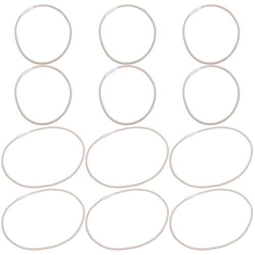 Mikinona 12 Pezzi 12 Pezzi Anelli in Gomma Anti-Vibrazione per Supporto Microfono, Fasce Elastiche di Ricambio in Gomma per Clip Antiurto, Accessori Microfono per Registrazione e Podcast