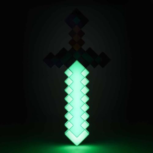 Minecraft Diamantschwert Licht - Offiziell lizenziertes Merchandise, 3 dynamische Lichtmodi mit Sound-Reaktion… – Ansicht 6