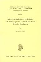 Leistungsveranderungen Im Rahmen Der Zielkonzeptionen Offentlich-Rechtlicher Deutscher Sparkassen 3428028236 Book Cover