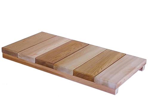 中川木材産業 玄関ステップロング(式台) カナダ産レッドシダー高級材 780×390×70日本製