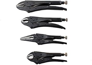 US PRO 4pc Black Locking Pliers Set 5