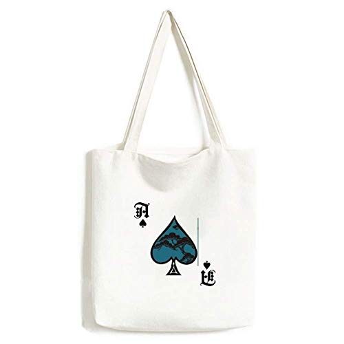 Sac à main poker pique bleu lavable pour ranger toutes vos affaires