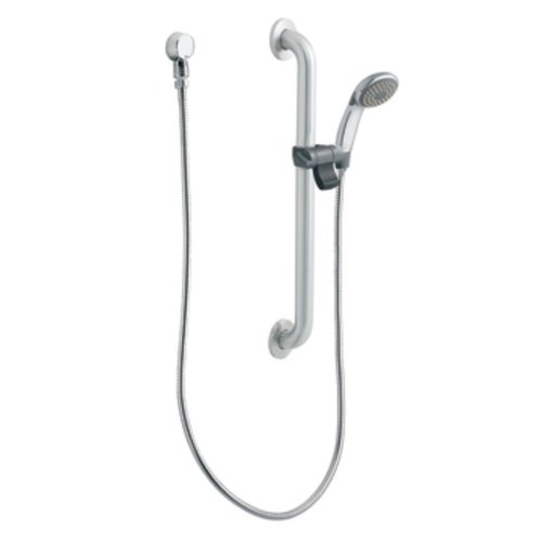 Moen 52224Gbm25 Commercial Slide Bar/Grab Bar Hand Shower System 2.5 Gpm, Chrome #TOP30