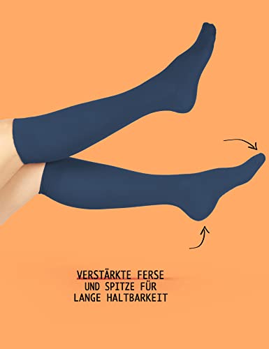 Kniestrümpfe OCERA 5 Paar für Damen und Herren in Grau-Mix 39/42