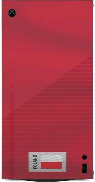 Skinit Decal Gaming Skin Compatible with Xbox Series X Digital Edition Console - Poland Soccer Flag Design
