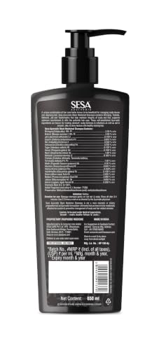 Image of Sesa Ayurvedic Medicinal Shampoo Hairfall Control Anti Dandruff Shampoo Infused with 15 Ayurvedic Herbs Smooth & Shiny Hair For Men & Women (650 ml)