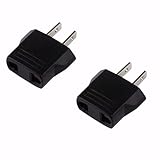 Material: ABS 5Pcs 110V a 220V Adaptador de conversión Enchufes Adaptador de Viaje Convertidor  Durable y Profesional