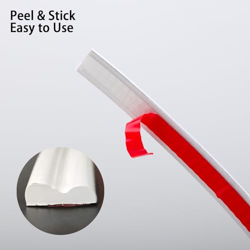 TriMold Peel und Stick Stuhl Rail Molding, selbstklebende Wand Trim für Home Decoration für Wandschutz, 3m x 2.3cm