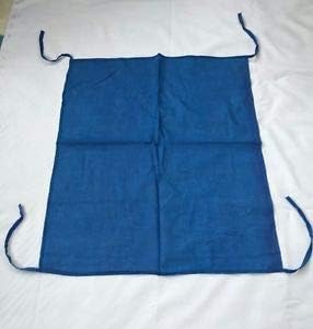 Pack of 2 Dastaar Cotton Patka Headwear Small Scarf with 4 Strings Navy blue and Orange Combo 70 cm x 70 cm