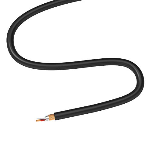 Image of Donner TRS Cable 6 ft, Balanced Stereo Patch Cable - Sturdy No Hum 1 /4 inch Male Right Angle to 1 /4 inch TRS Male Straight Cord, Black