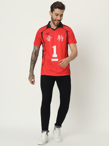 Image of ComicSense.xyz Unisex Haikyuu Anime Jersey Tee for Men and Women, Nekoma #1 Printed Anime T Shirts