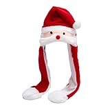 Beweglicher Hut mit Ohren - Anime Plüsch Kopfbedeckung Lustige Weihnachtskostüm Ohrenbewegung Weich Bequem Hut Cosplay Zubehör Urlaub Party Zubehör Chapea