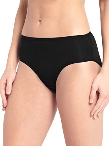 Image of Jockey 1807 Women's High Coverage Micro Modal Elastane Stretch Mid Waist Hipster with Ultrasoft Exposed Waistband