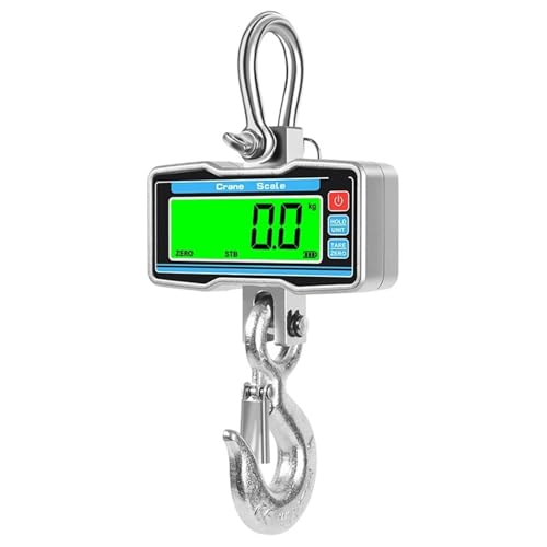 LCD�f�W�^���w�r�[�f���[�e�B�[�N���[���X�P�[�� 1000/2000kg �|�[�^�u���Y�Ɨp�d�q�t�b�N�݂艺���X�P�[�� �����[�g�R���g���[���v�ʃc�[��(1000kg Silver)