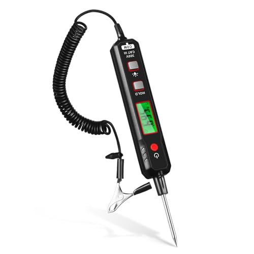 SHINEOFI Probador Eléctrico Hta Medidor Digital Pantalla Comprobador Tinuidad Para Eléctricos